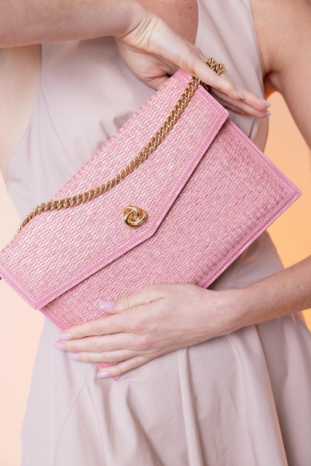 MICHELLE WILHITE-Brick Clutch - Pink-PNK/PNK