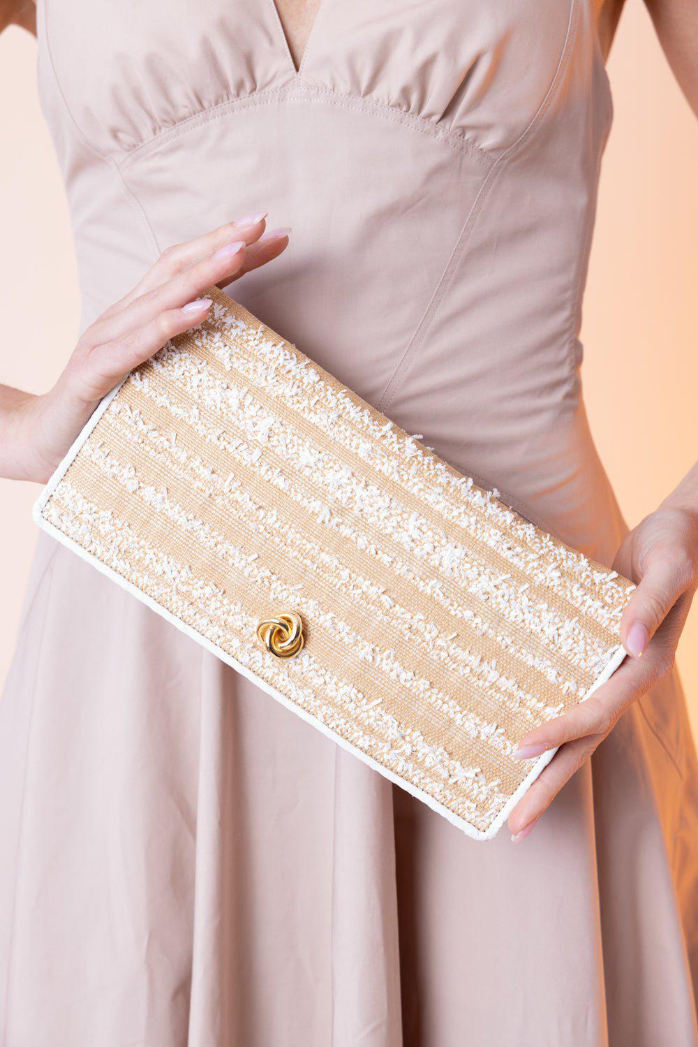 MICHELLE WILHITE-Eloise Clutch - White-WHITE