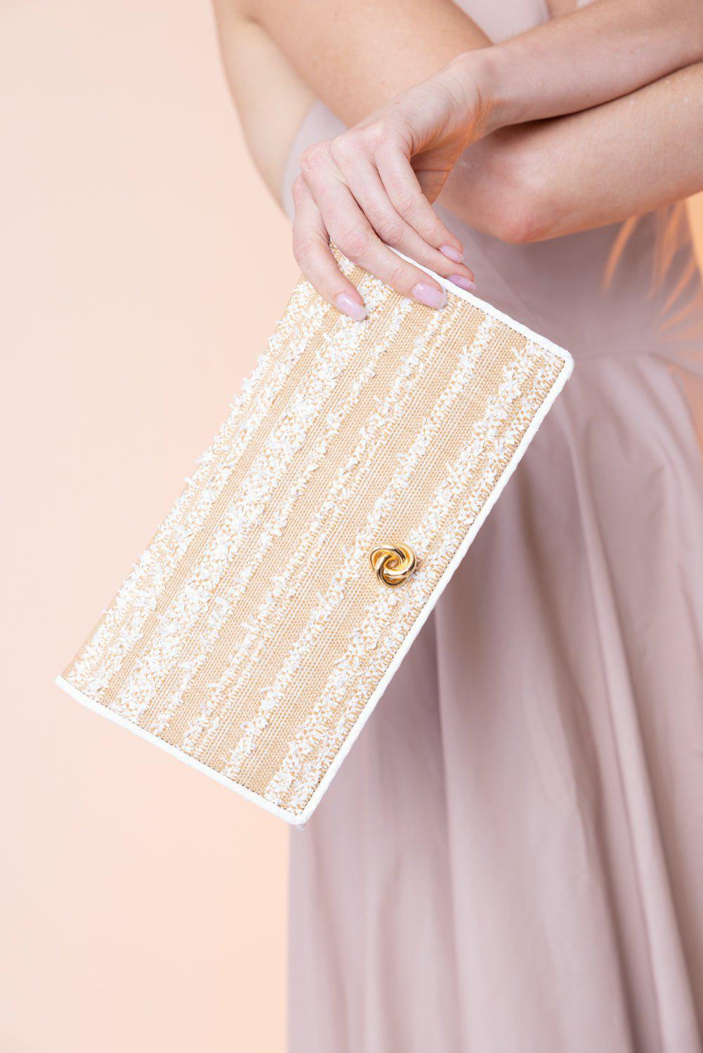 MICHELLE WILHITE-Eloise Clutch - White-WHITE