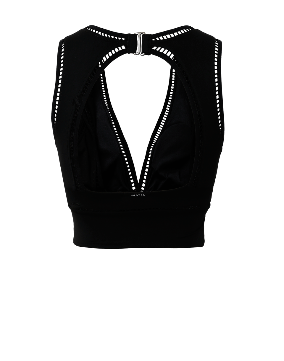 MICHI-Plunge Crop Top-