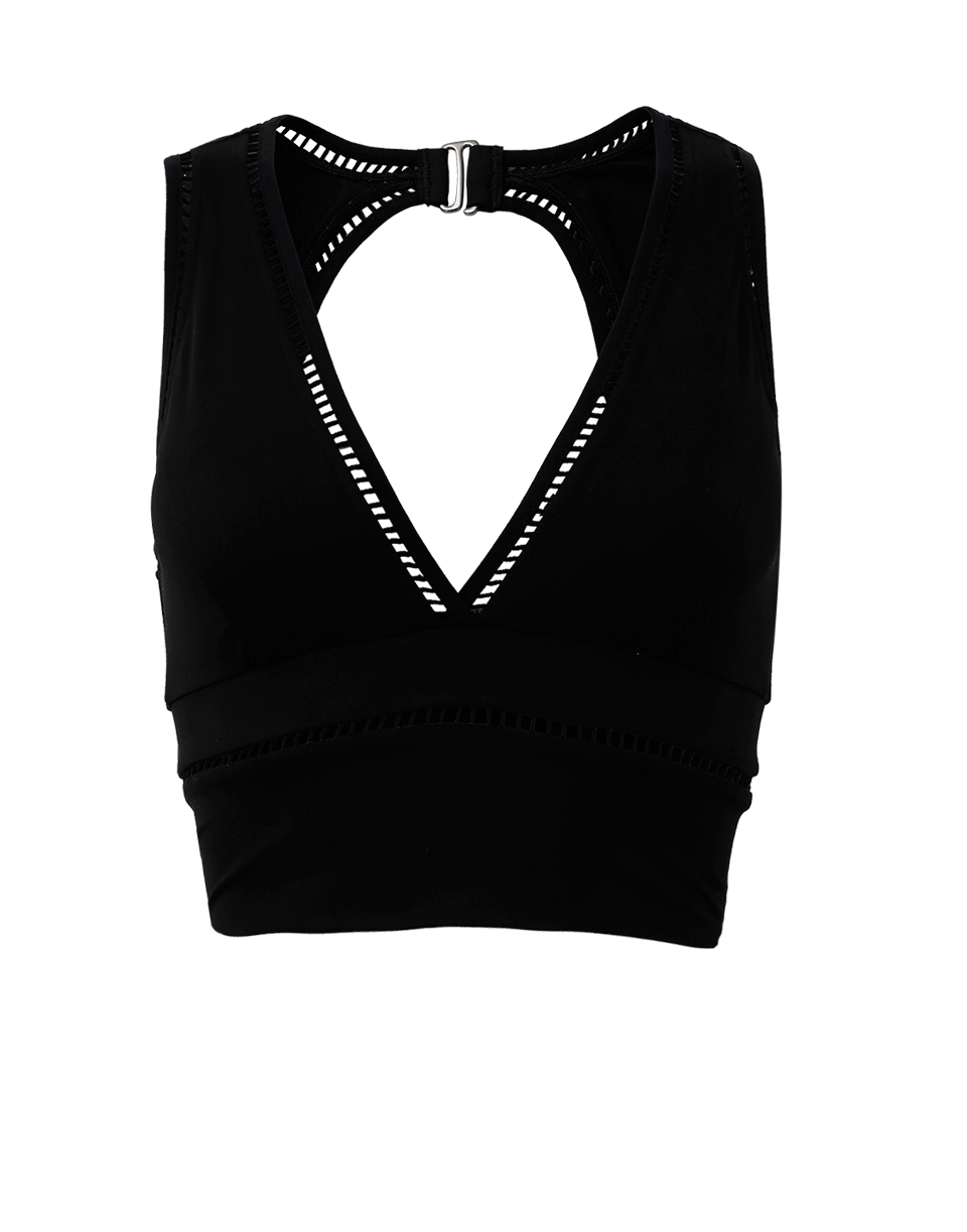 MICHI-Plunge Crop Top-