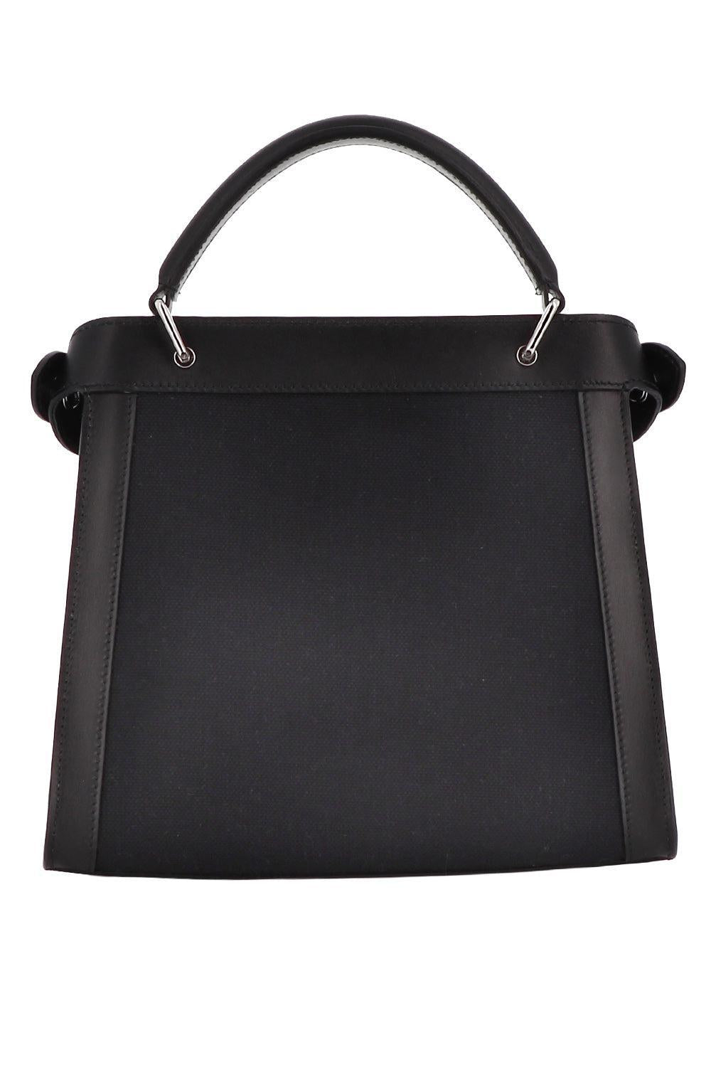Lutece Canvas Mini Bag - Black-BLACK-HANDBAGTOP HANDLE-MICHINO