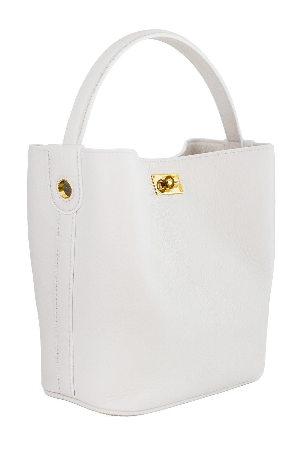 Odeon Mini Bag - Craie Gold-CREAM-HANDBAGTOP HANDLE-MICHINO