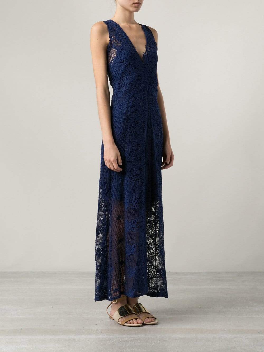 MIGUELINA-Eve Cotton Crochet Dress And Slip-