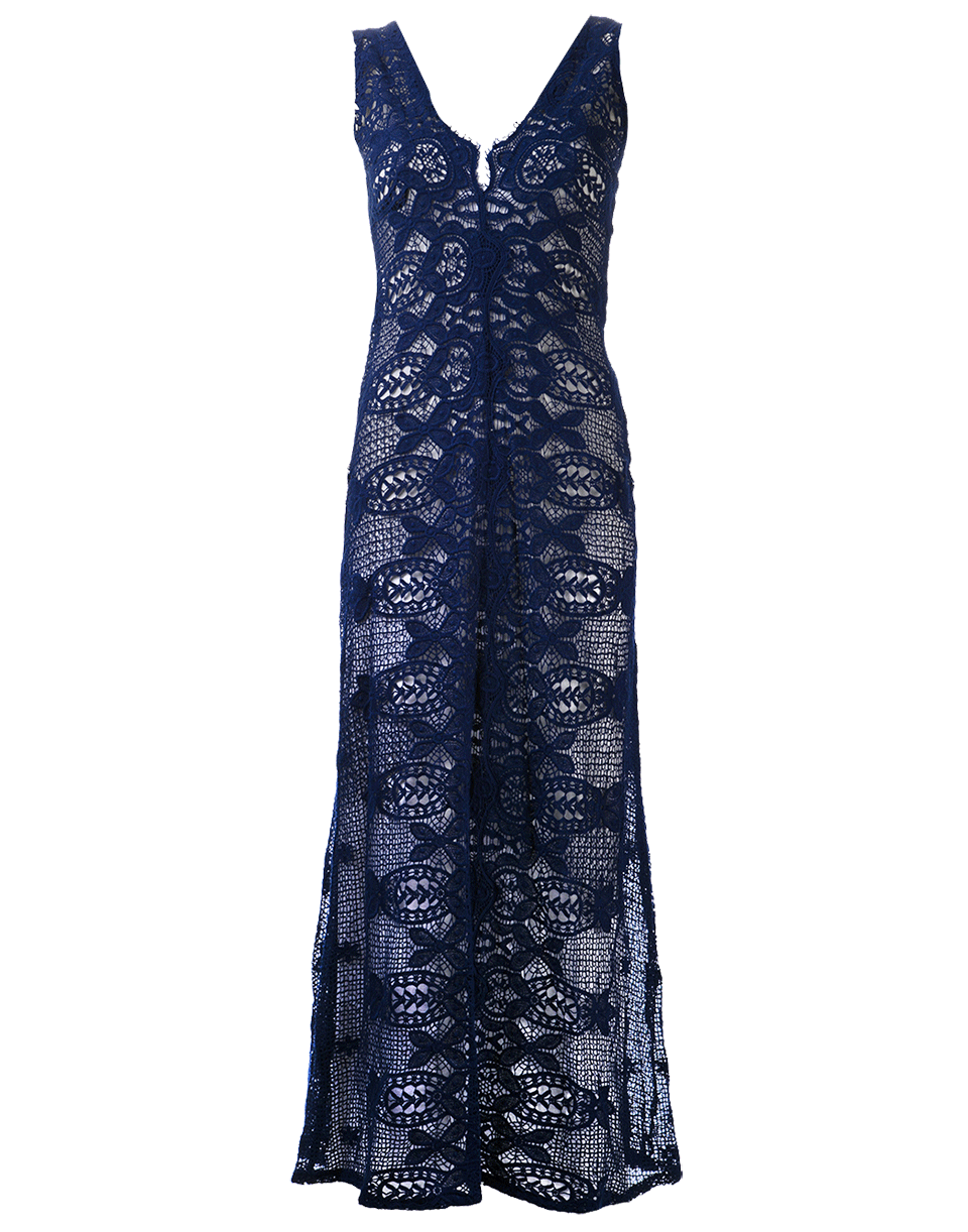 MIGUELINA-Eve Cotton Crochet Dress And Slip-