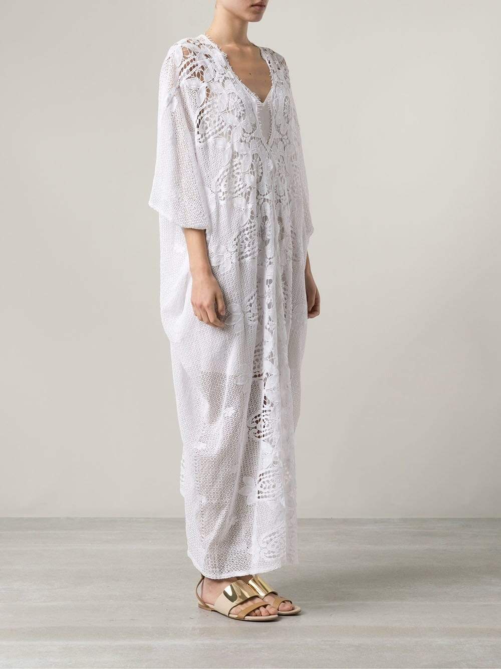 MIGUELINA-Lined Rachel V-Neck Caftan-