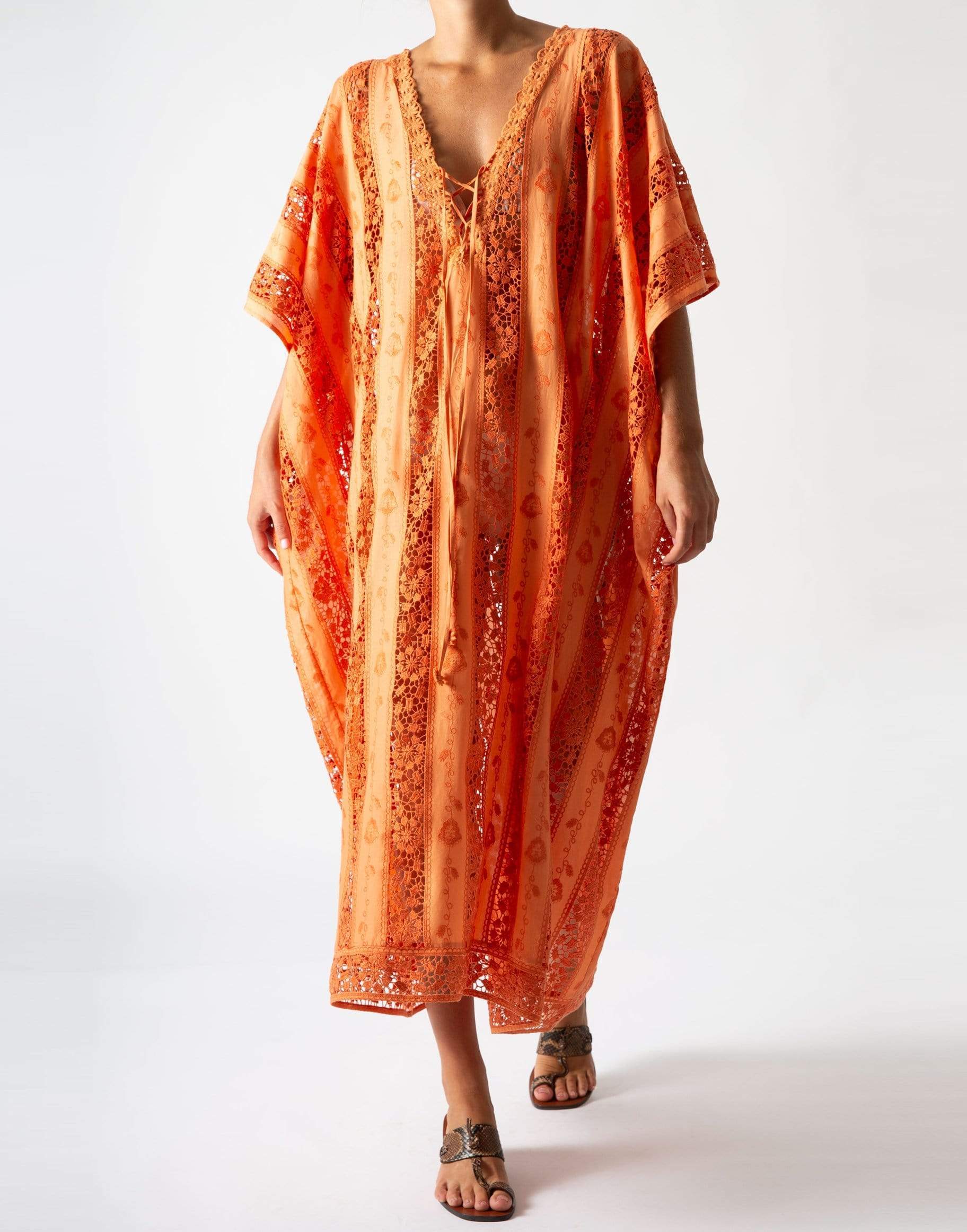 MIGUELINA-Short Sleeve Blair Kaftan-