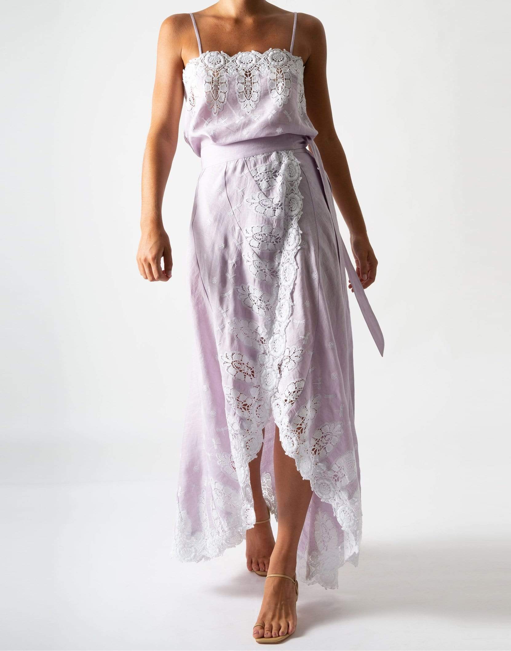 MIGUELINA-Morgan Lace Embroidered Cami-