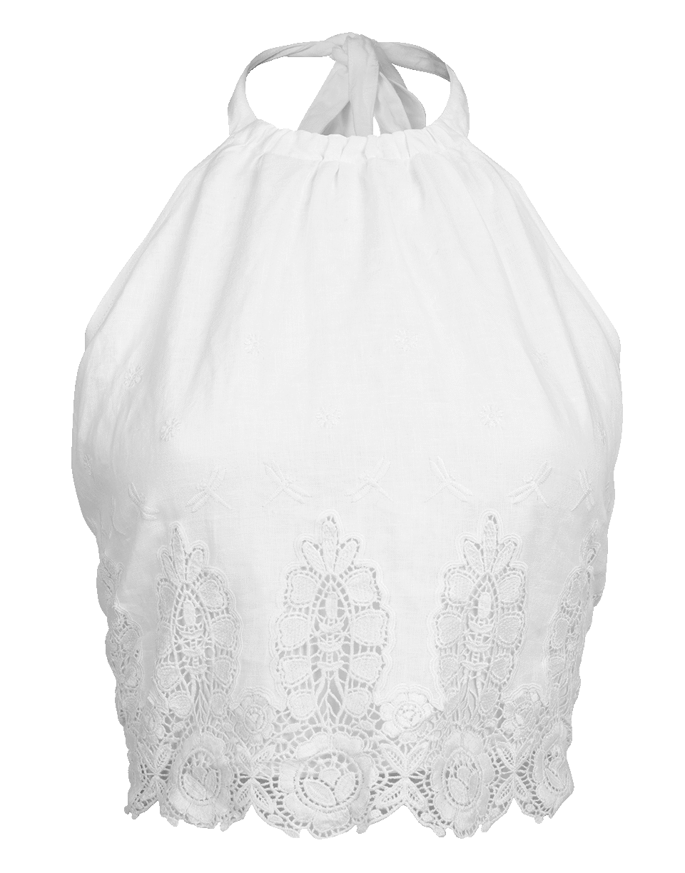 MIGUELINA-Jasper Lace Halter Top-