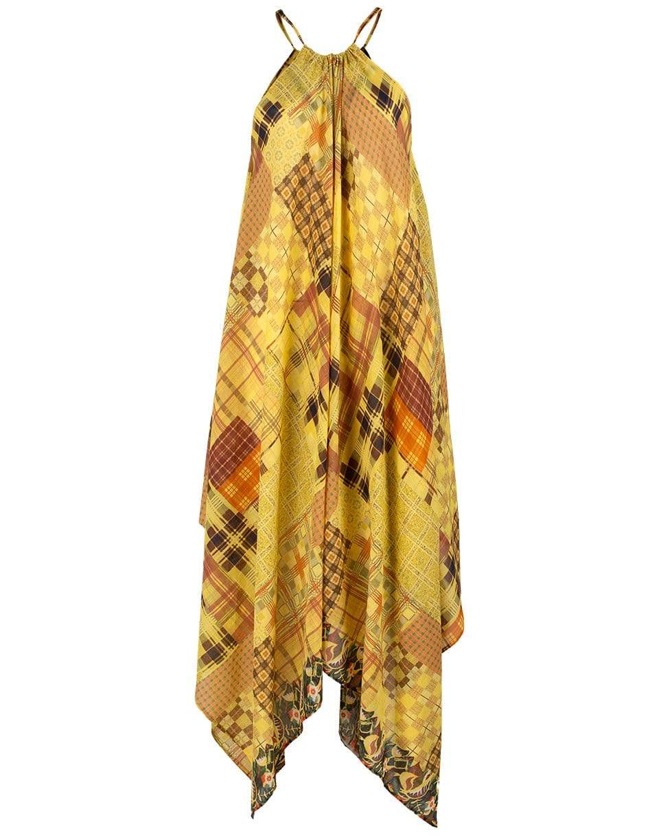 MIMI LIBERTE-Yellow Tartan Liberty Dress-