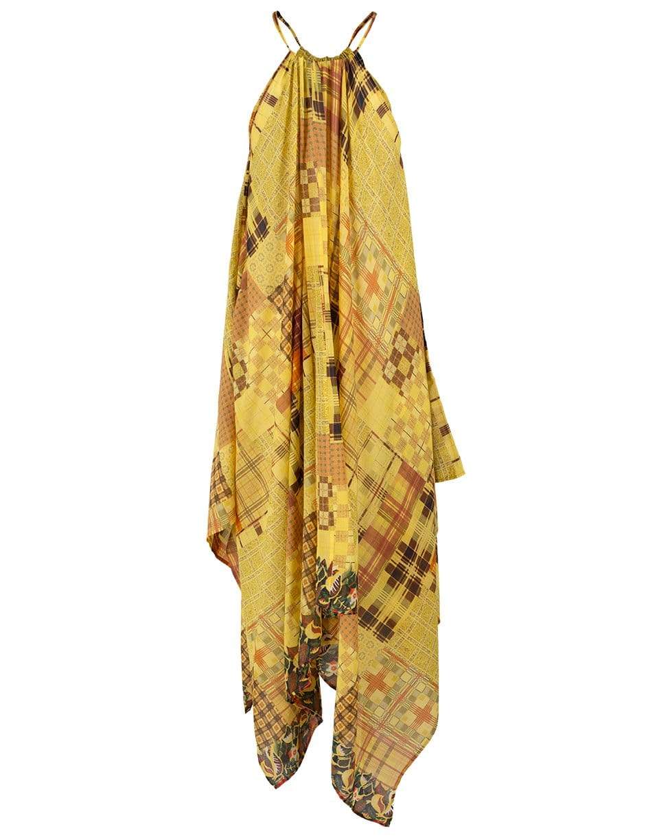 MIMI LIBERTE-Yellow Tartan Liberty Dress-