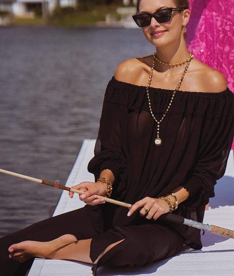 MIMI LIBERTE-Black Sailor Blouse-