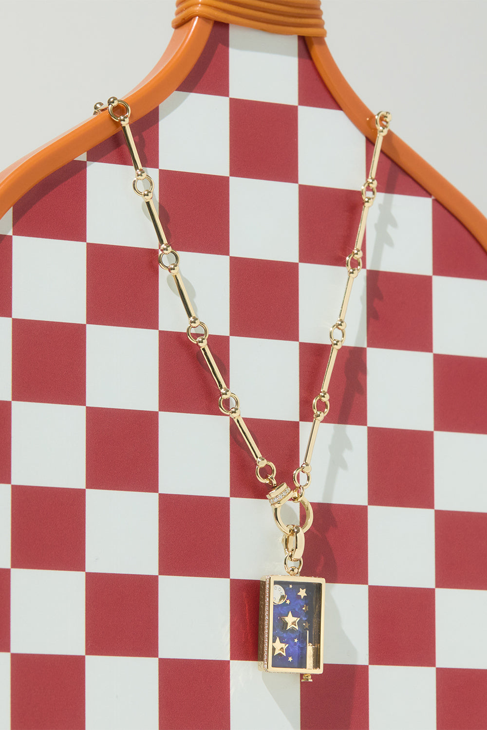  Diamond Pathway I Slide Necklace-YELLOW GOLD-18-JEWELRYFINE JEWELNECKLACE O-MINED + FOUND 