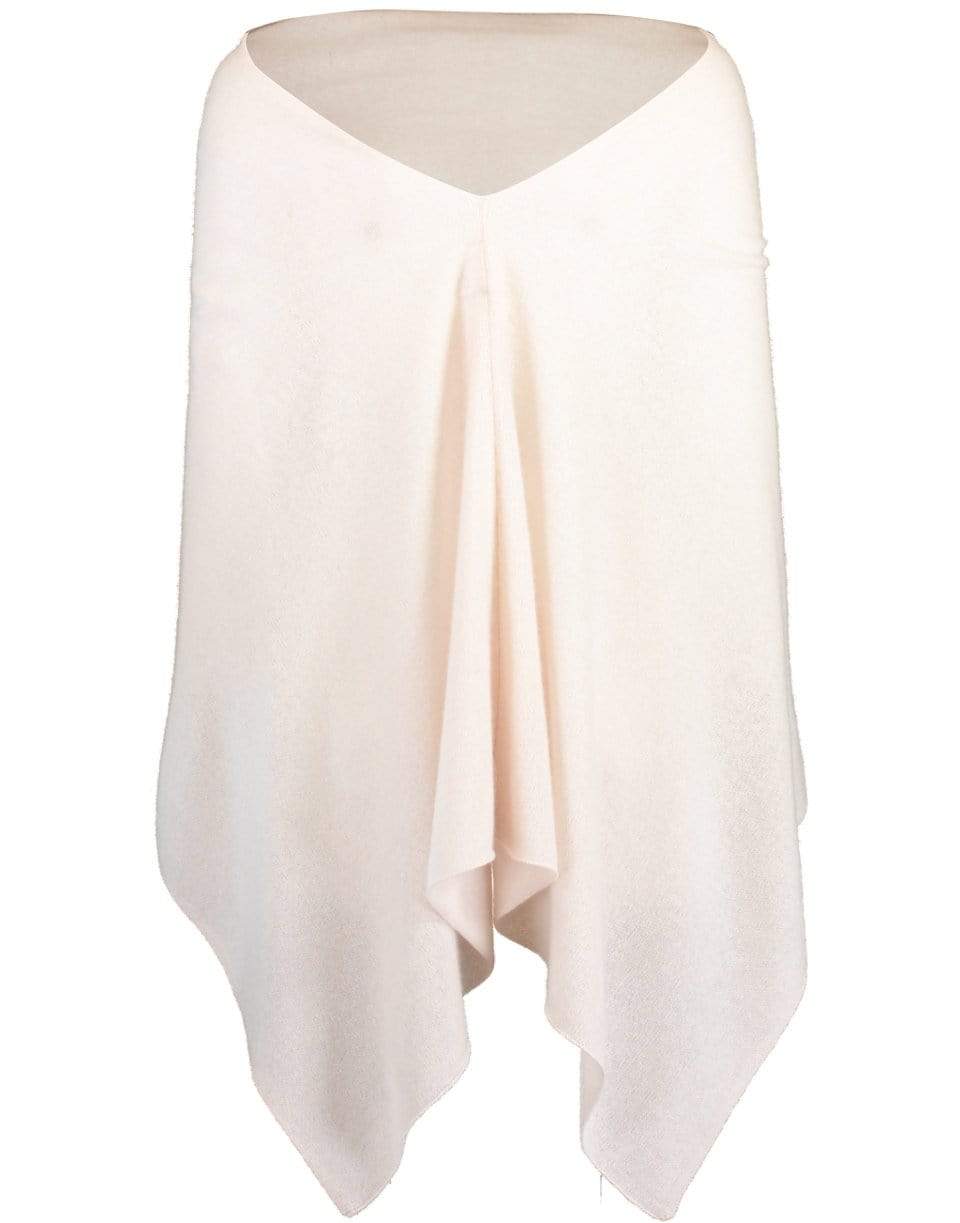 MINNIE ROSE-Pearl Ruana Cashmere Poncho-PEARL