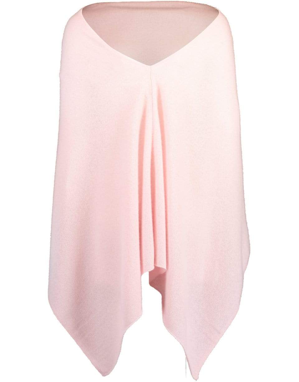 MINNIE ROSE-Pink Sand Ruana Cashmere Poncho-PNKSAND