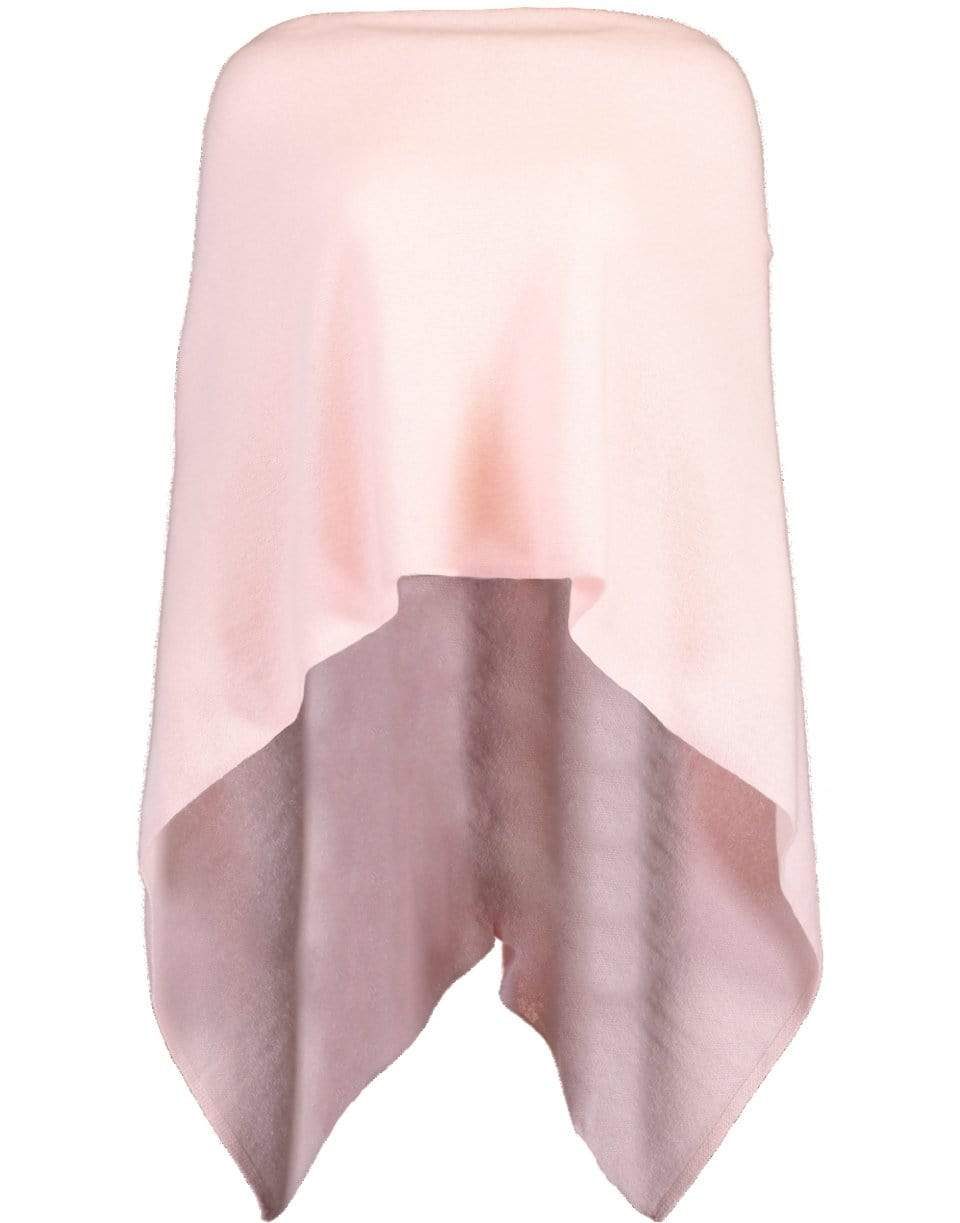 MINNIE ROSE-Pink Sand Ruana Cashmere Poncho-PNKSAND