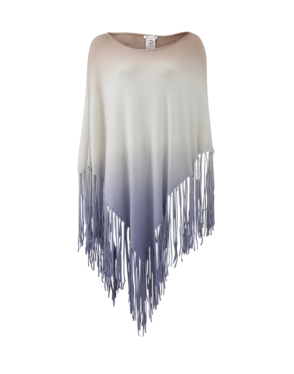 MINNIE ROSE-Ombre Fringe Poncho-SND/LACE