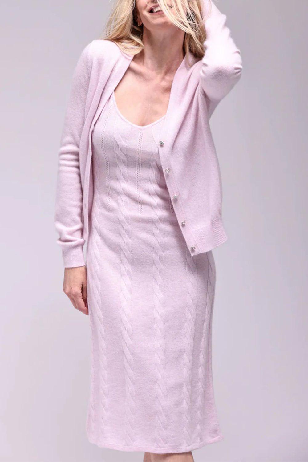  MINNIE ROSE-Novelty Cardigan - Dior Pink- 