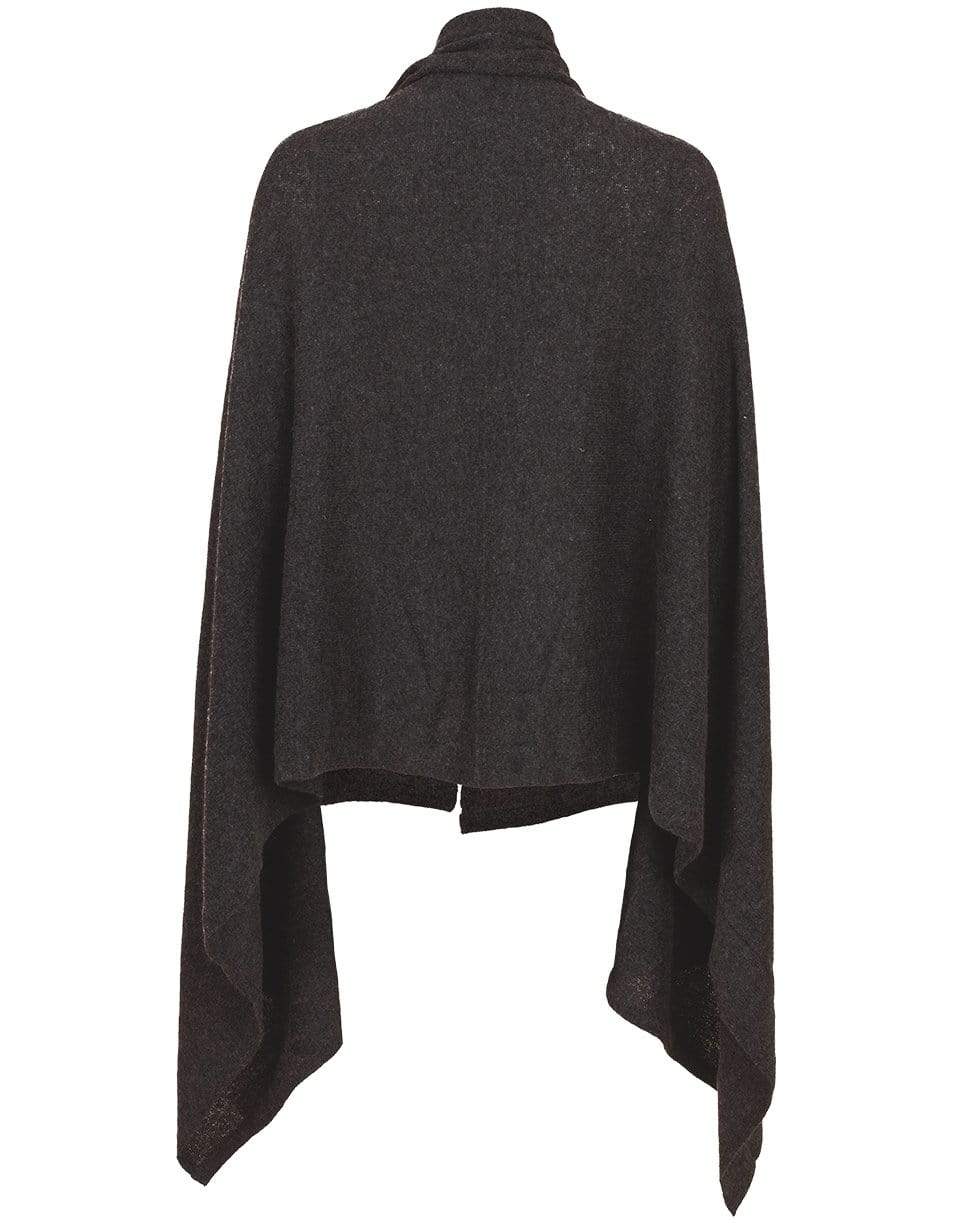 MINNIE ROSE-Cashmere Blankie Wrap-CHARCOAL