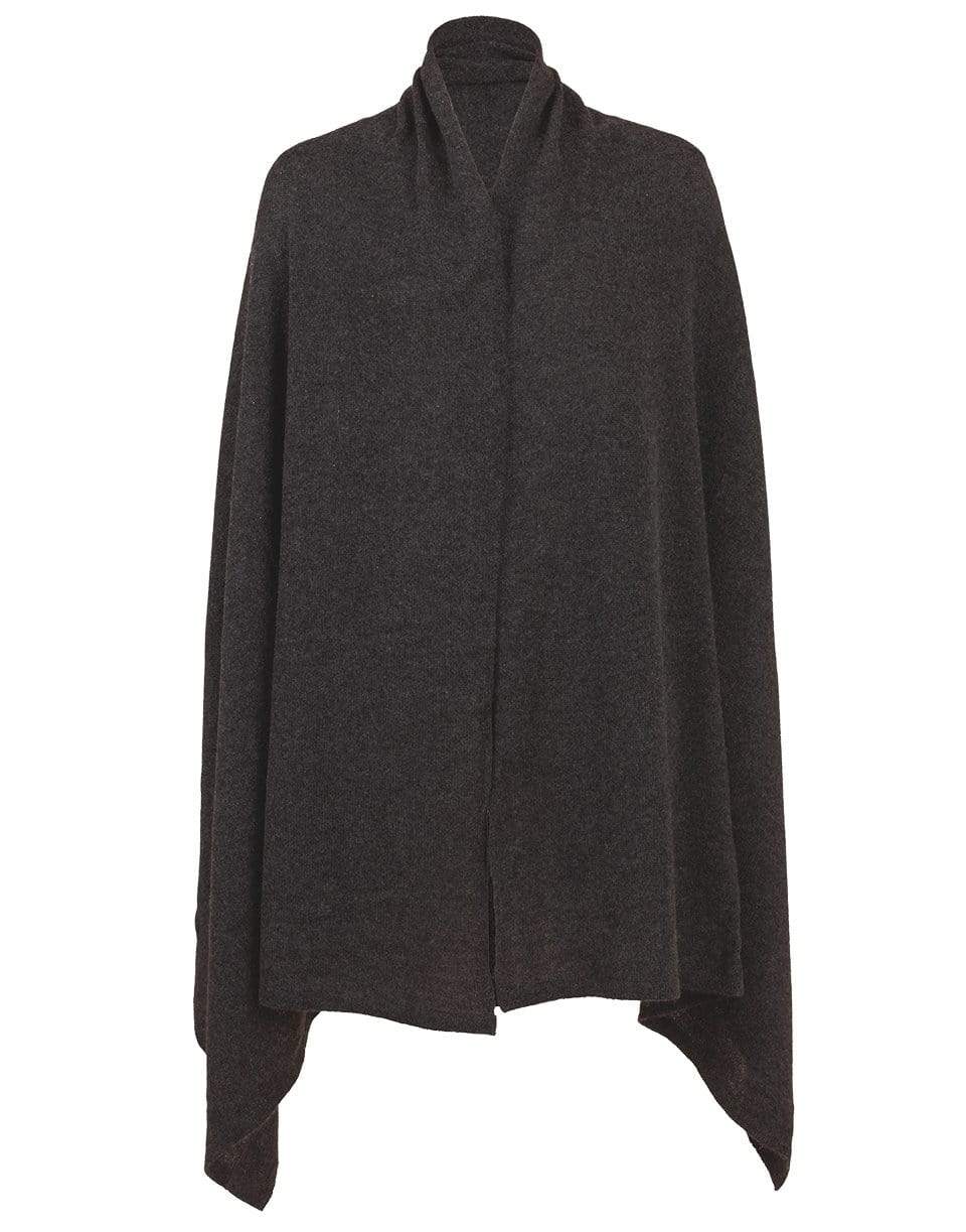 MINNIE ROSE-Cashmere Blankie Wrap-CHARCOAL