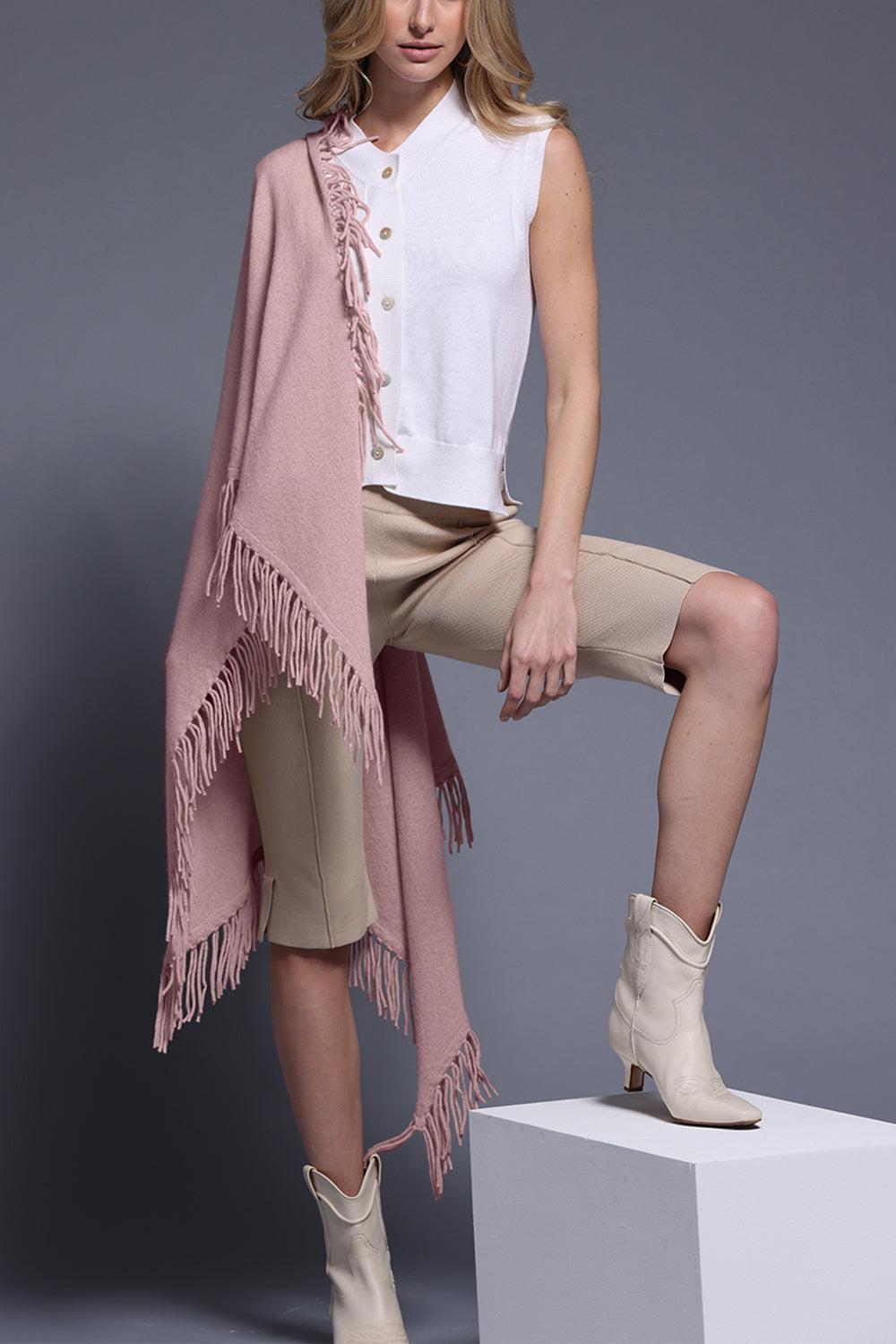 Fringe Shawl - Lotus-LOTUS-O/S-CLOTHINGTOPPONCHO-MINNIE ROSE