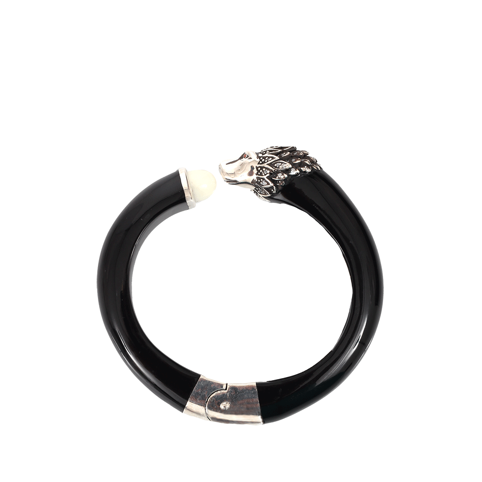 MIRIAM SALAT-Lion Antique Bangle-BLACK