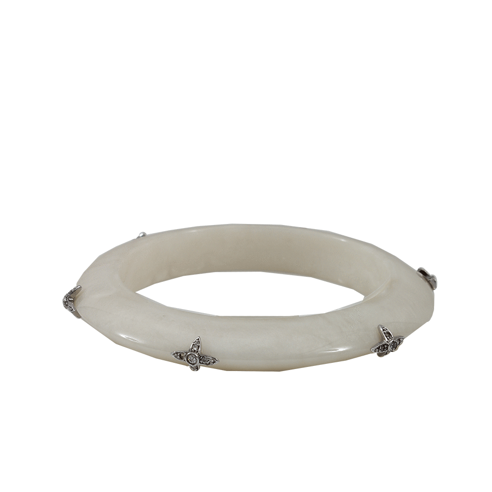 MIRIAM SALAT-Starlet Mother of Pearl Bangle-SILVER