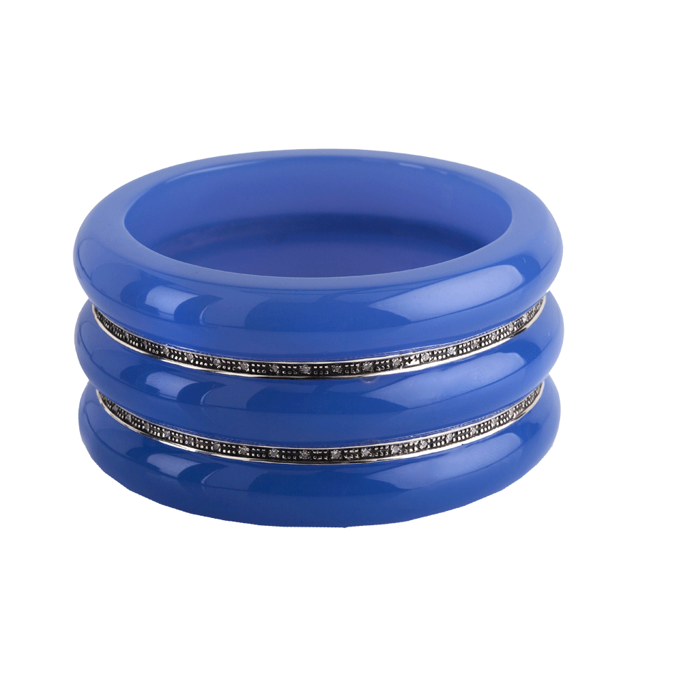 MIRIAM SALAT-Stacked Cobalt Resin Cuff-COBALT