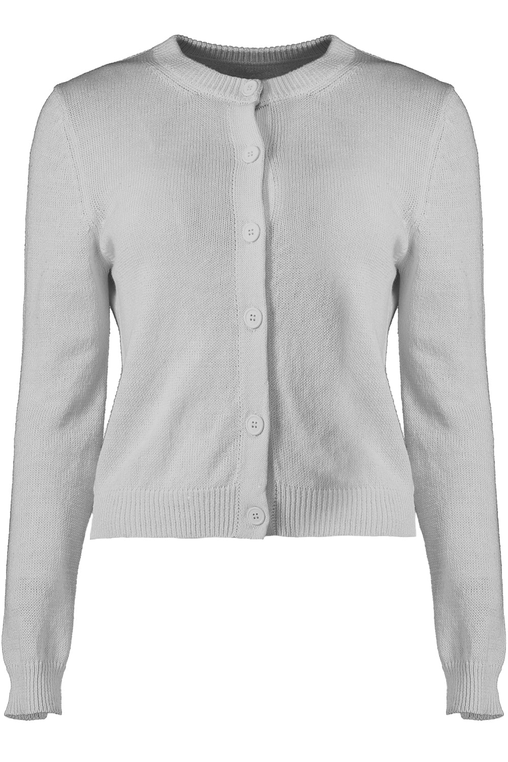 Paillette Sequin Long Sleeve Cardigan - Grey