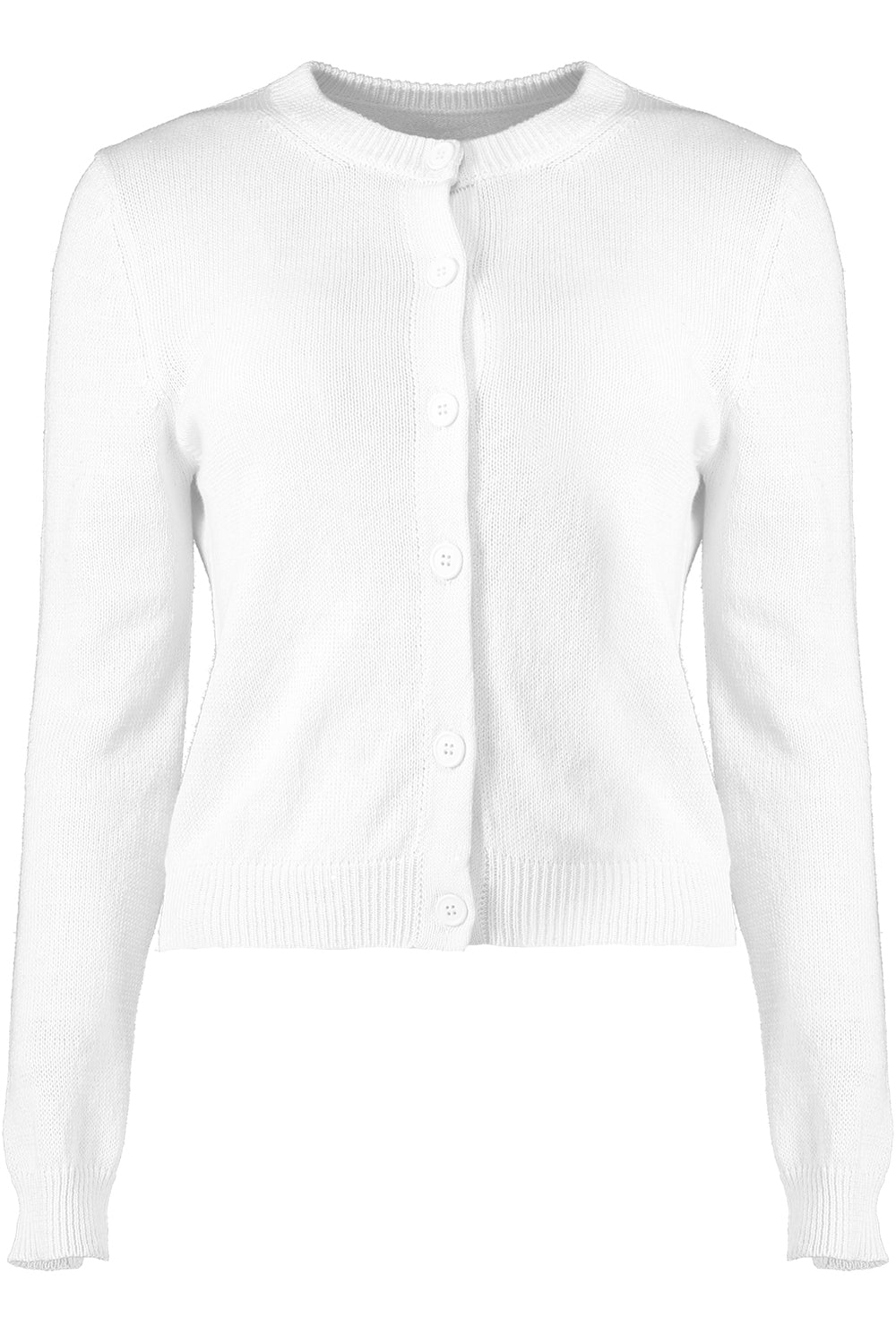 Paillette Sequin Long Sleeve Cardigan - White-WHITE-XS-CLOTHINGTOPCARDIGAN-MISH
