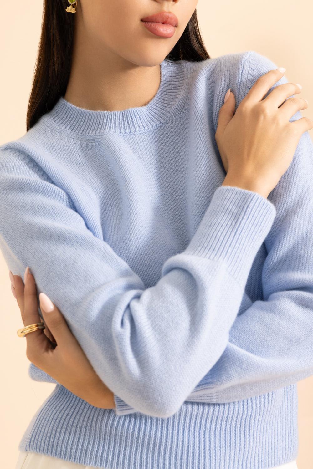 The Cashmere Pullover - Forget Me Not-BLUE-XS-CLOTHINGTOPSWEATER-MISH