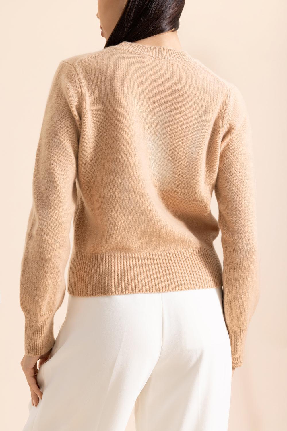 The Cashmere Pullover - Cappucino-BROWN-XS-CLOTHINGTOPSWEATER-MISH