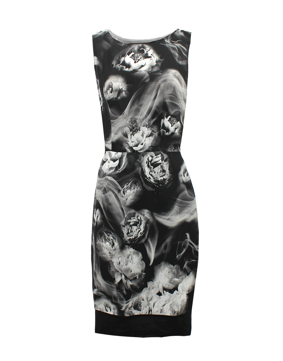 MISHA NONOO-Smoke Print Sheath Dress-