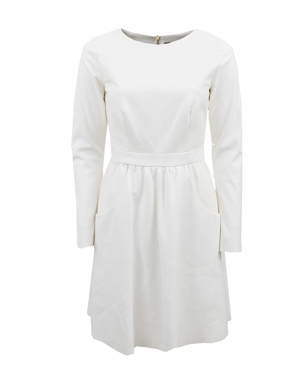 MISHA NONOO-Long Sleeve Leather Dress-