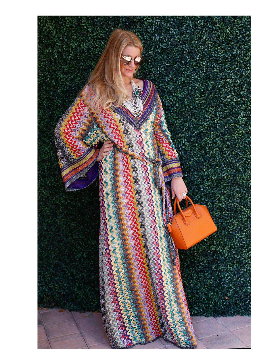 MISSONI-Caftan Dress-BLACK