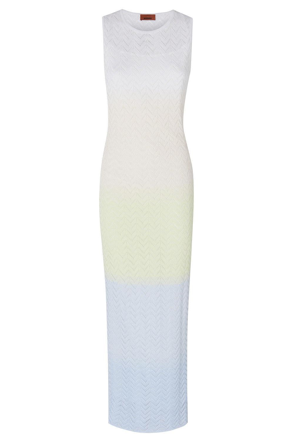 Sleeveless Long Dress-BLULMECR-38-CLOTHINGDRESSCASUAL-MISSONI