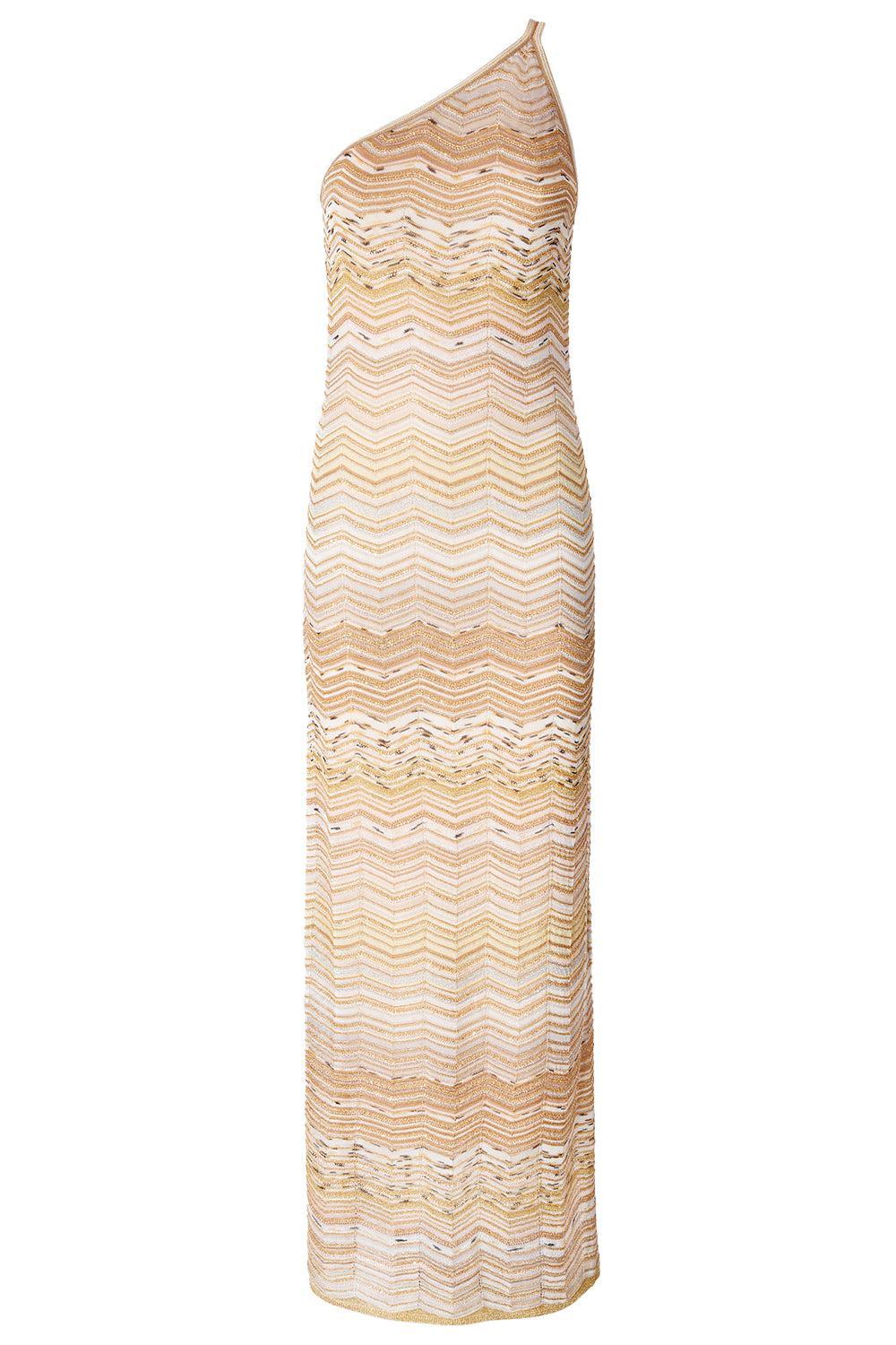 Sleeveless Maxi Dress-LTGLDMLT-38-CLOTHINGDRESSCASUAL-MISSONI