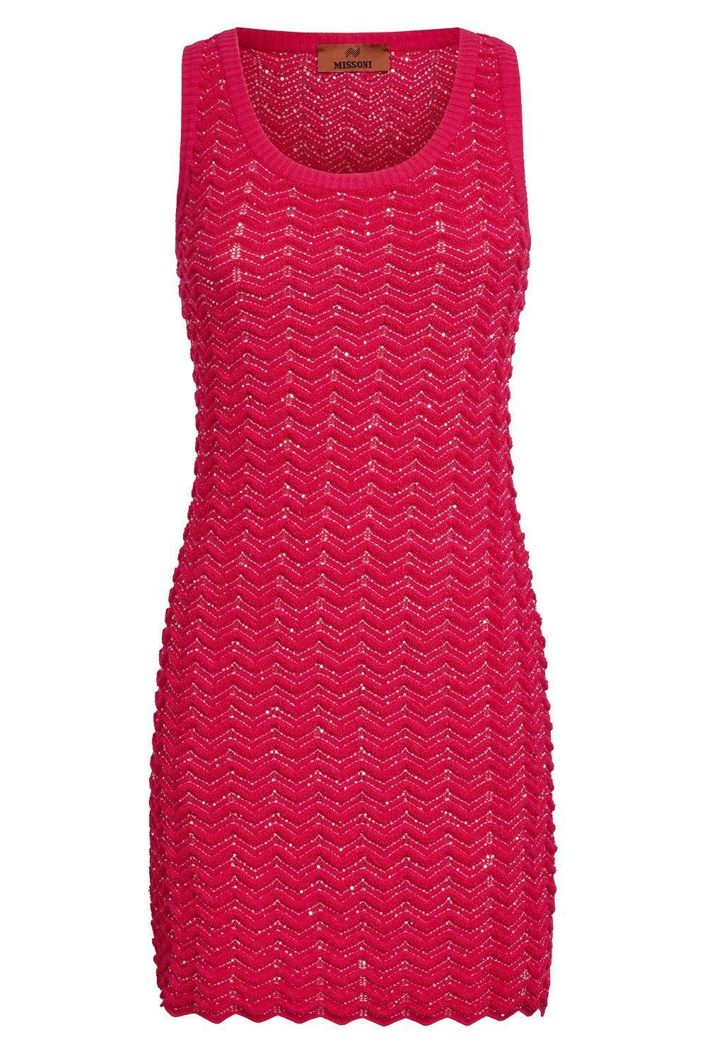 MISSONI-Sequin Sleeveless Mini Dress-