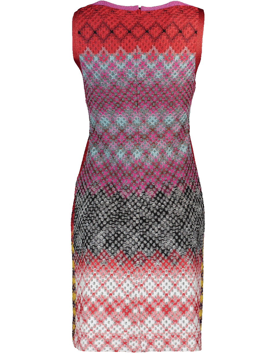 MISSONI-Pizzo Rombo Lame Shift Dress-