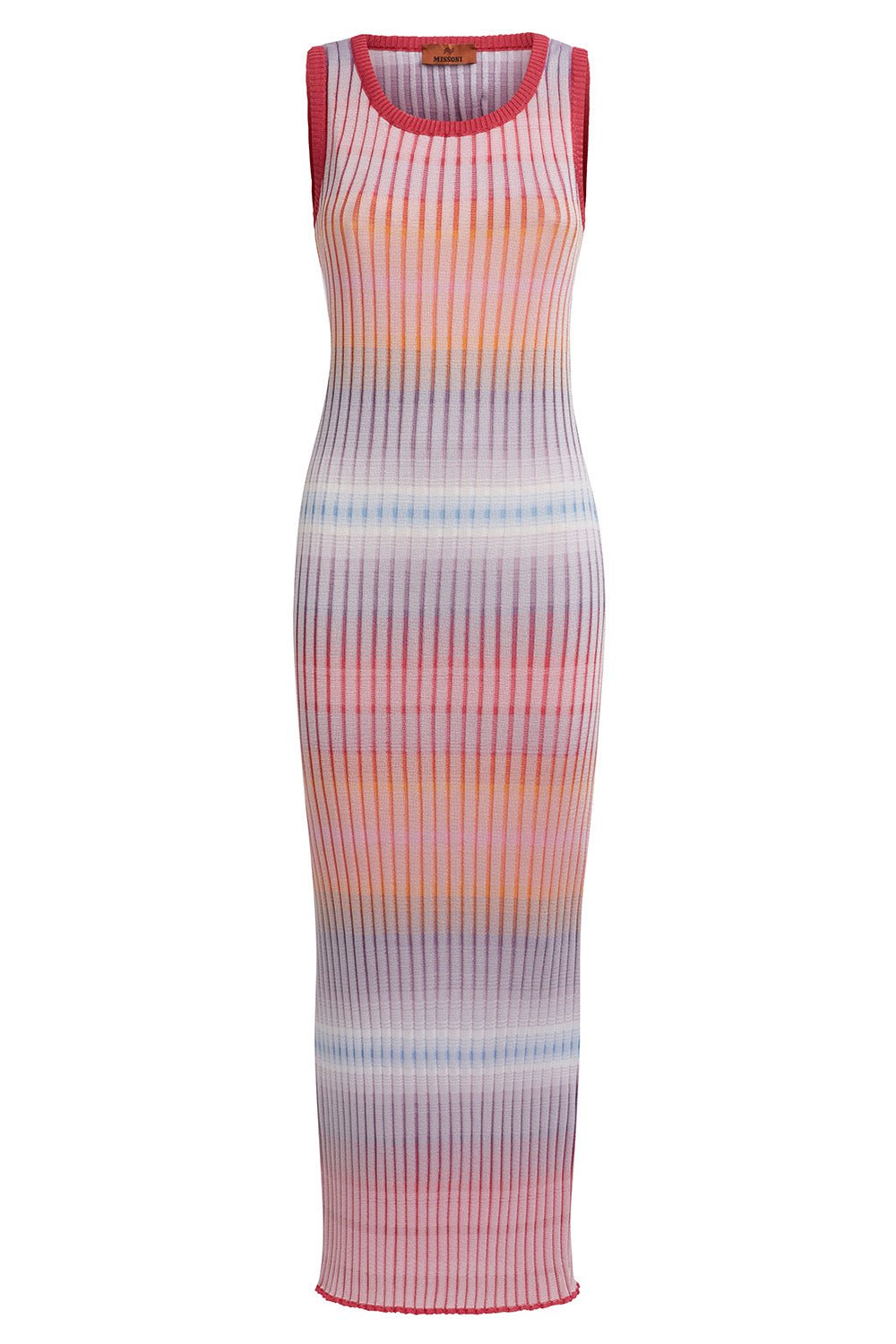 MISSONI-Ribbed Sleeveless Maxi Dress-
