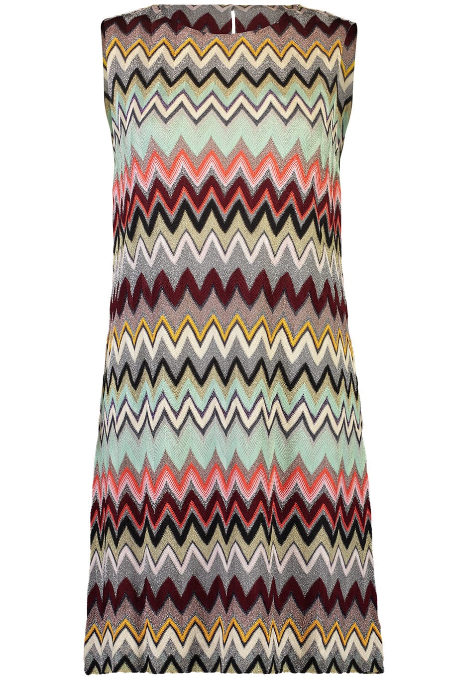MISSONI-Chevron Lurex Sleeveless Dress-