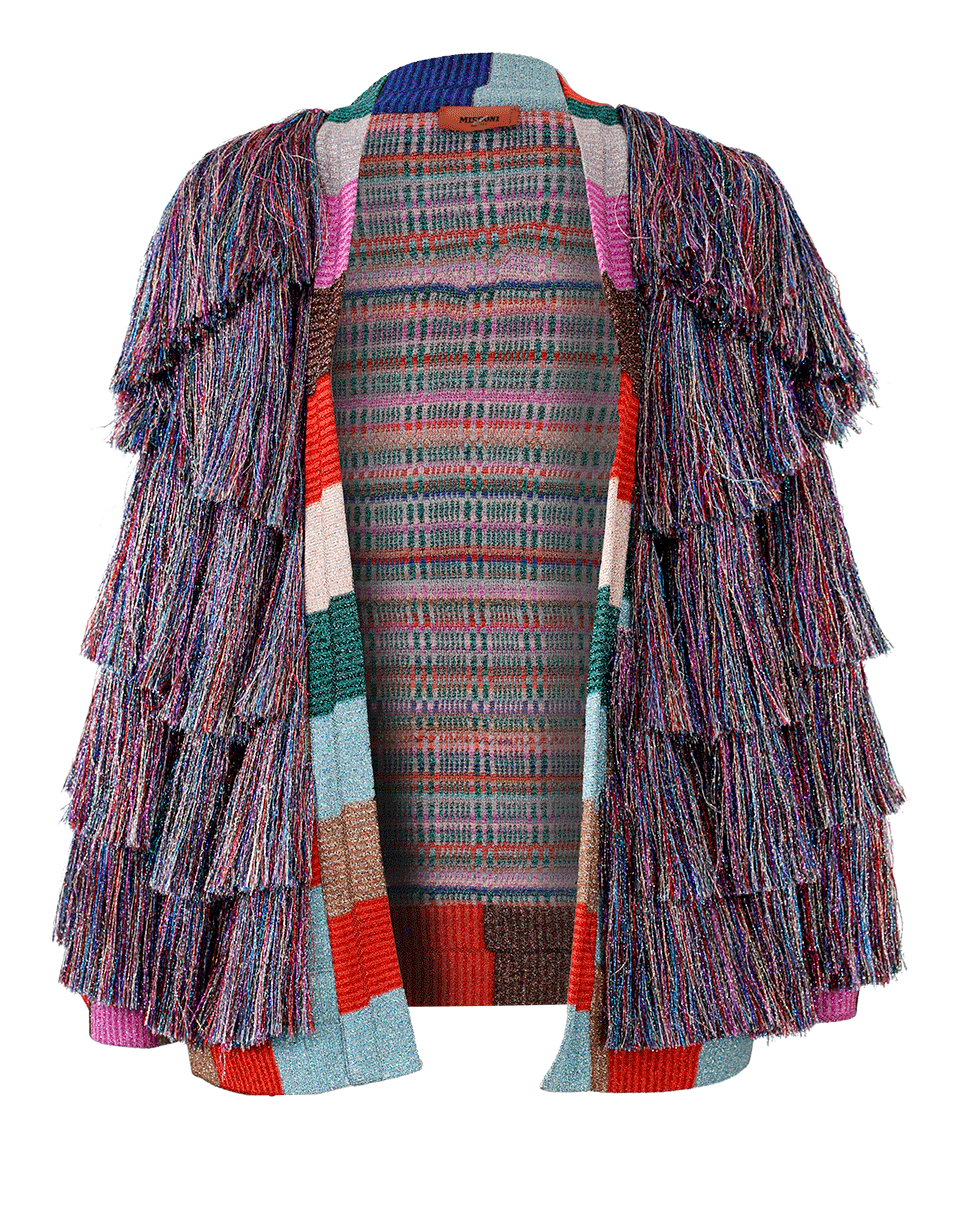 MISSONI-Fringe Jacket-PINK