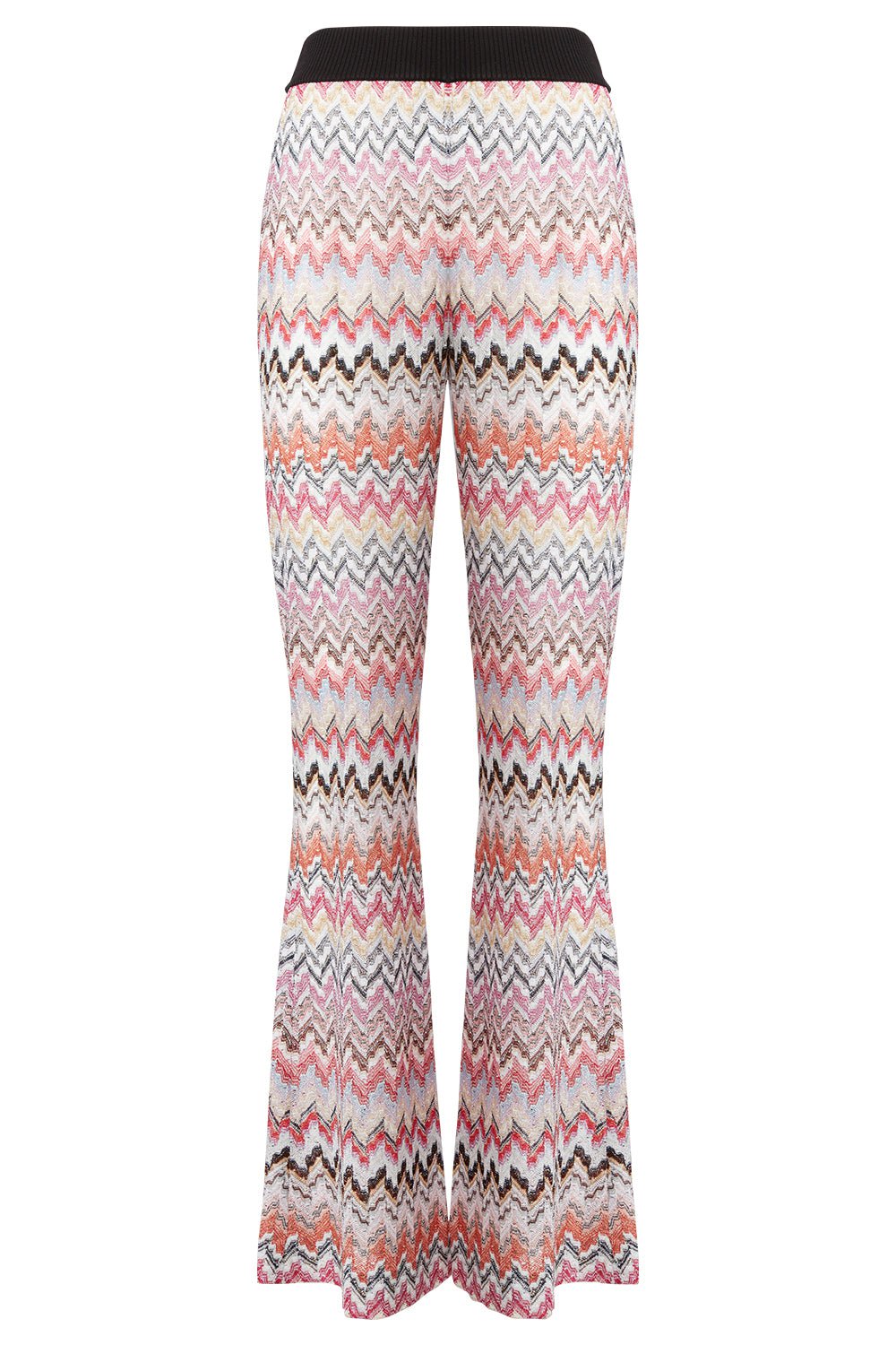 MISSONI-Knit Flare Trouser - Pink White-