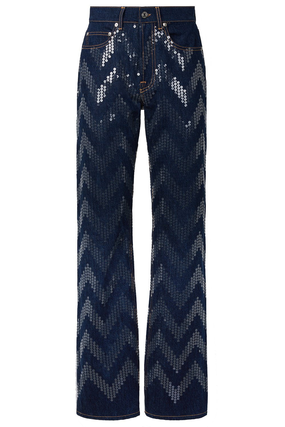 MISSONI-Sequin Denim Trousers-