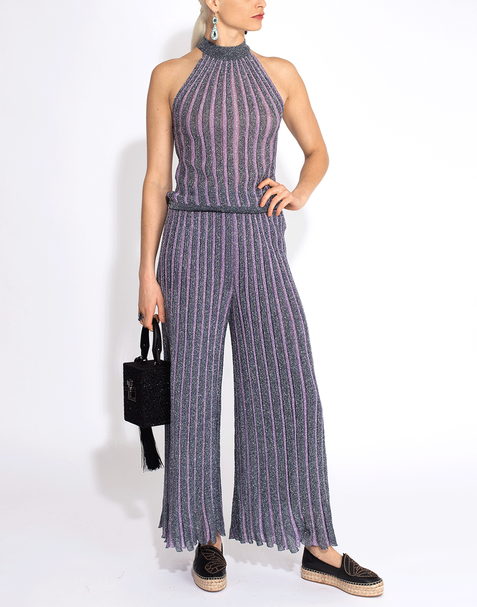 MISSONI-Pull-On Lamé Crop Pant-