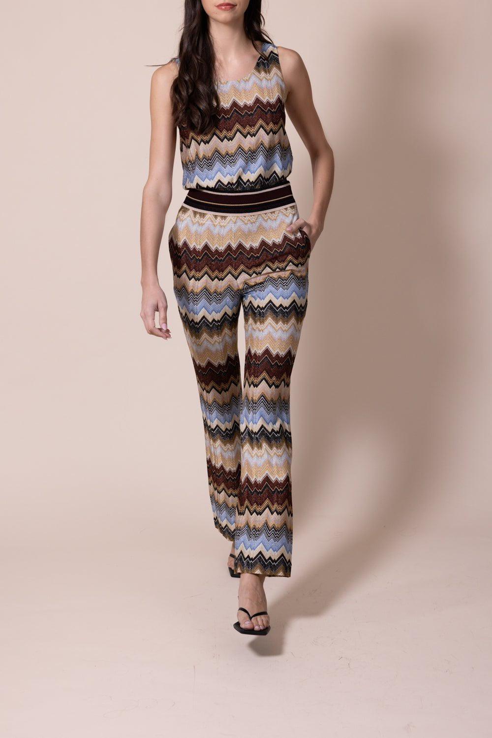 MISSONI-Lurex Knit Trouser-