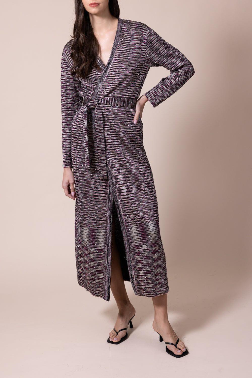 MISSONI-Paillette Sequin Long Cardigan-
