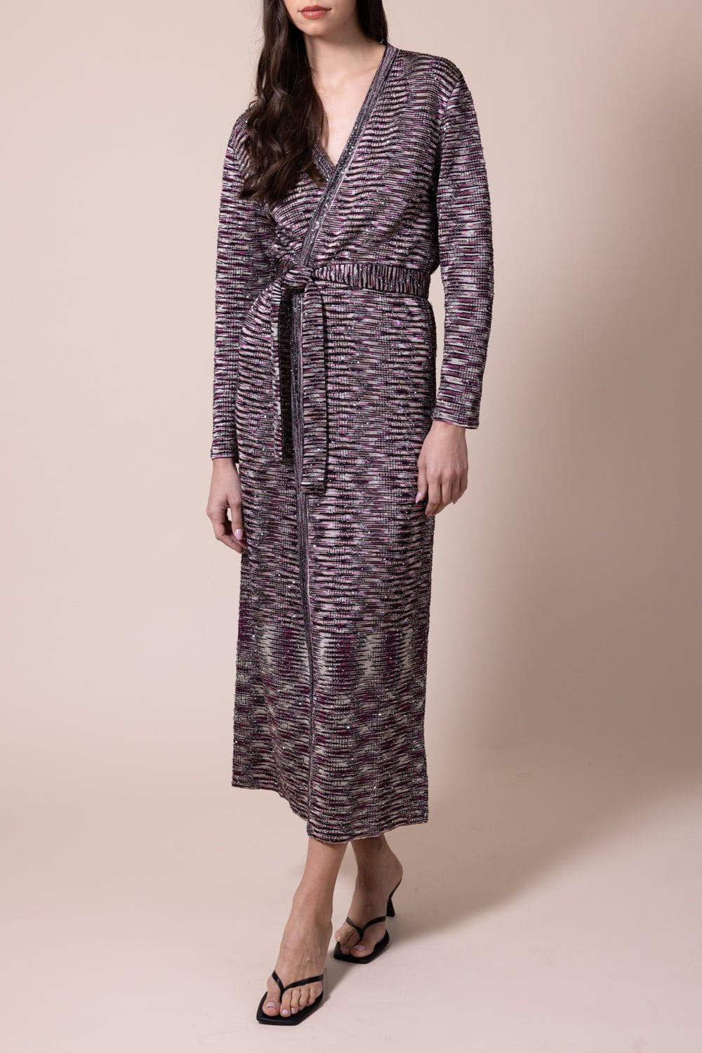 MISSONI-Paillette Sequin Long Cardigan-