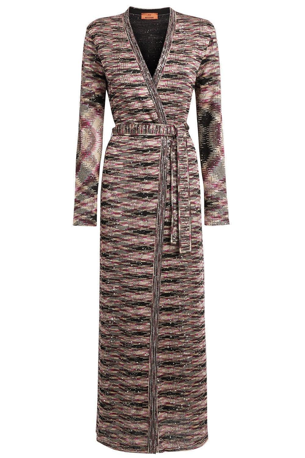 MISSONI-Paillette Sequin Long Cardigan-