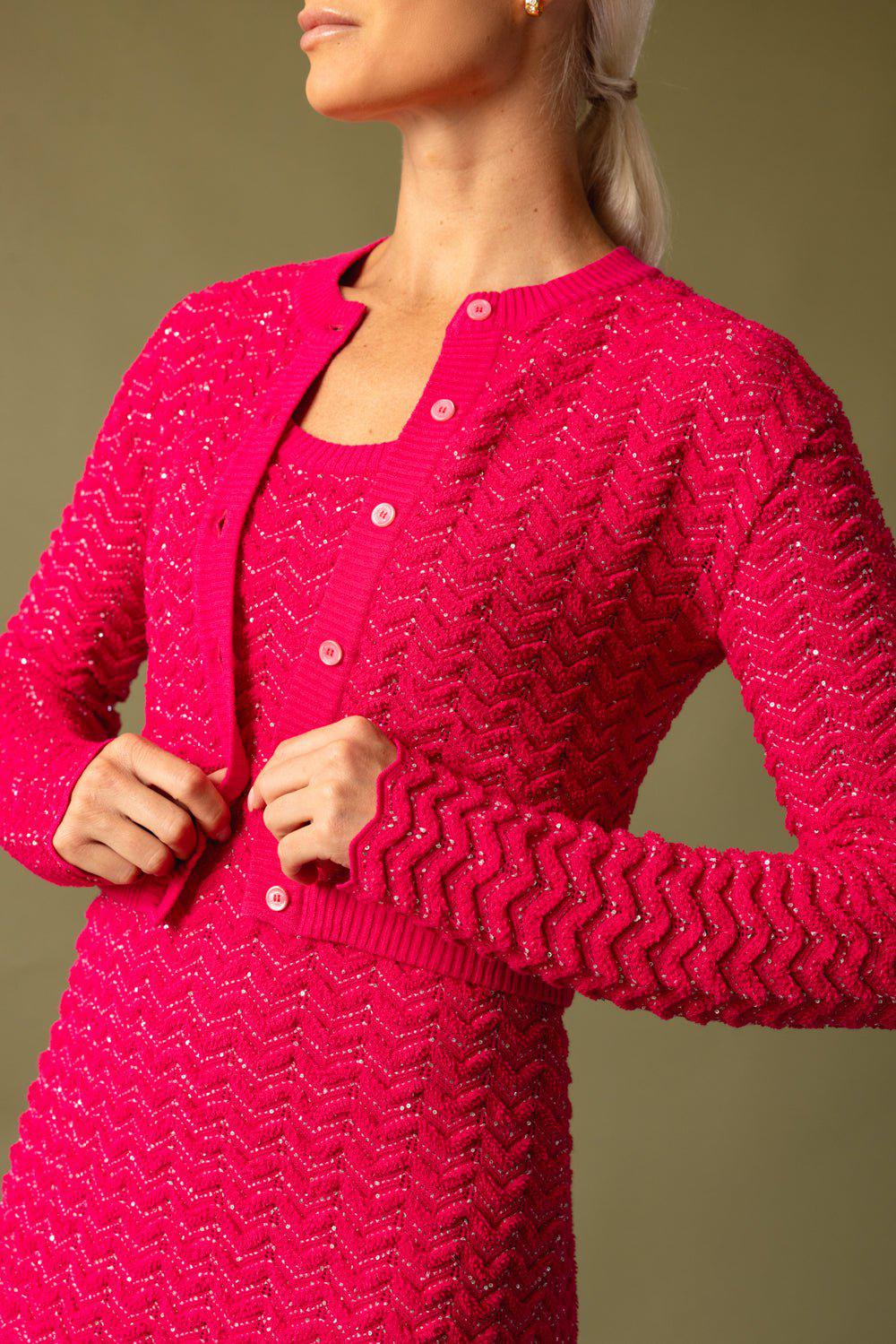 MISSONI-Sequin Buttoned Cardigan-